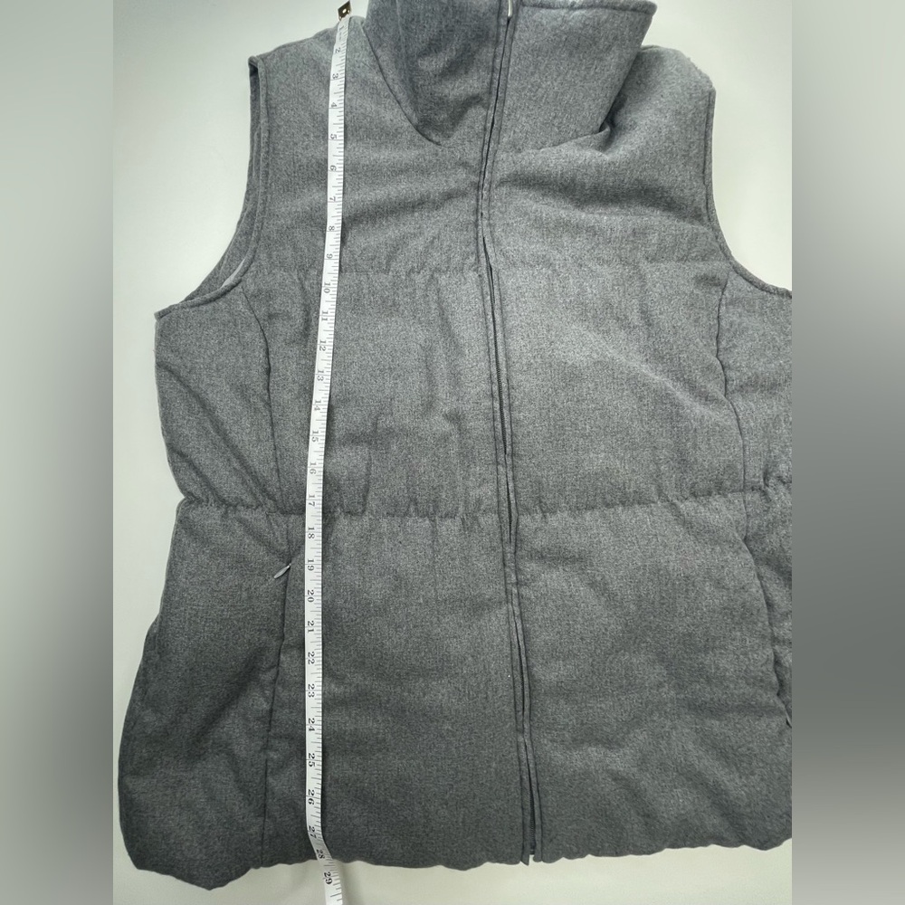 Coldwater Creek Mens Charcoal Gray Knit Collar Puffer Vest XL - Picture 12 of 12